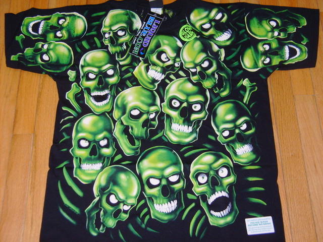 Juicy J Green Skull Shirt image